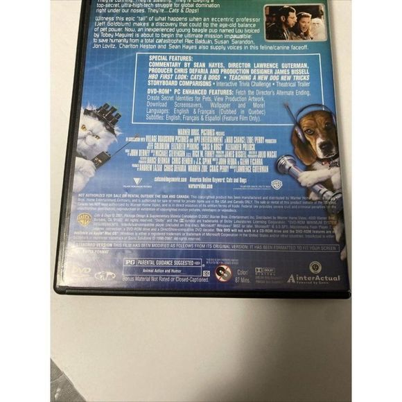 Cats & Dogs_Cats & Dogs: The Revenge of Kitty Galore - DVD - Lot of 2 - Picture 5 of 11